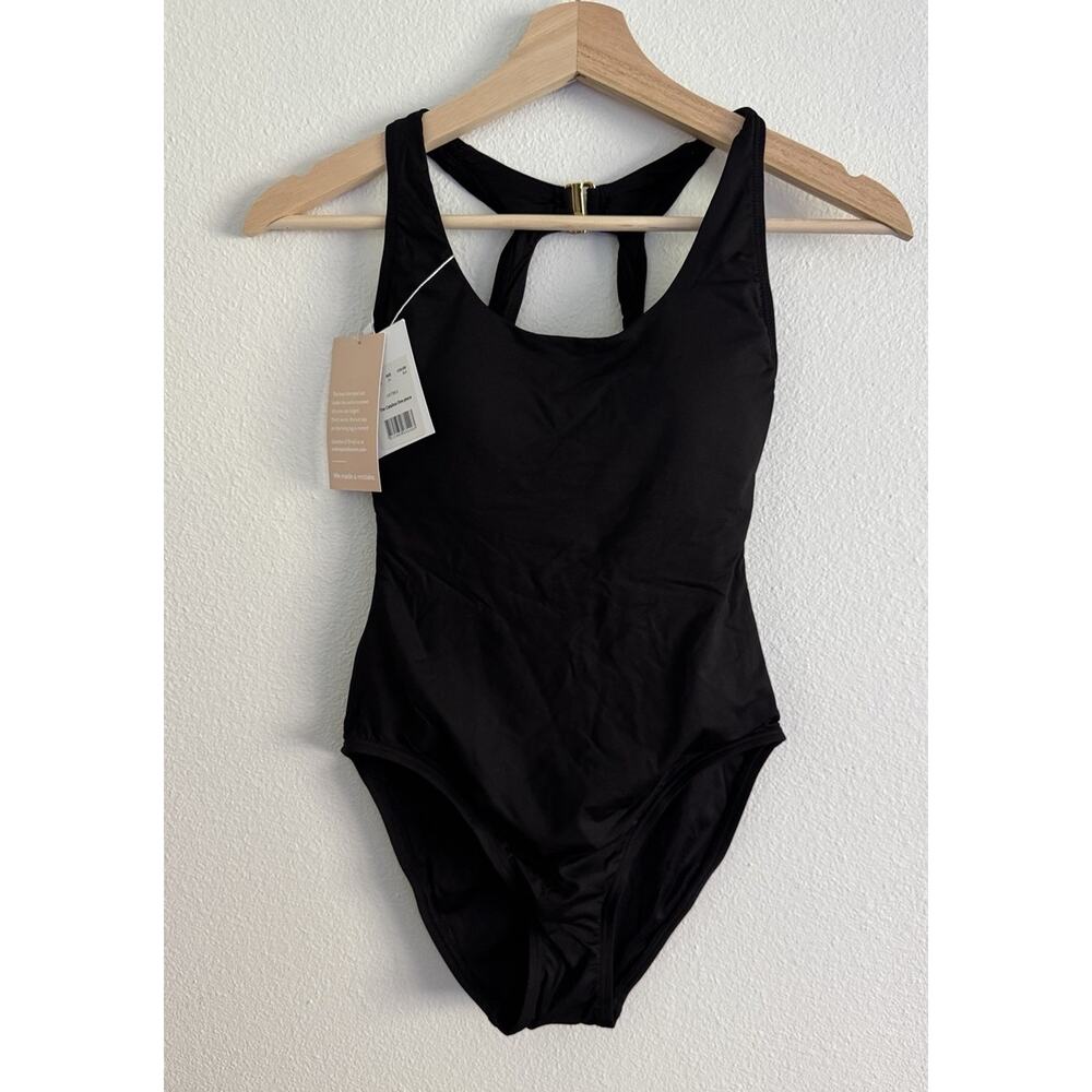 Andies Swim Catalina One Piece Black Womens XS Swimsuit NWT Keyhole Back